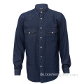 Herren Button-Down-Denim-Modehemden